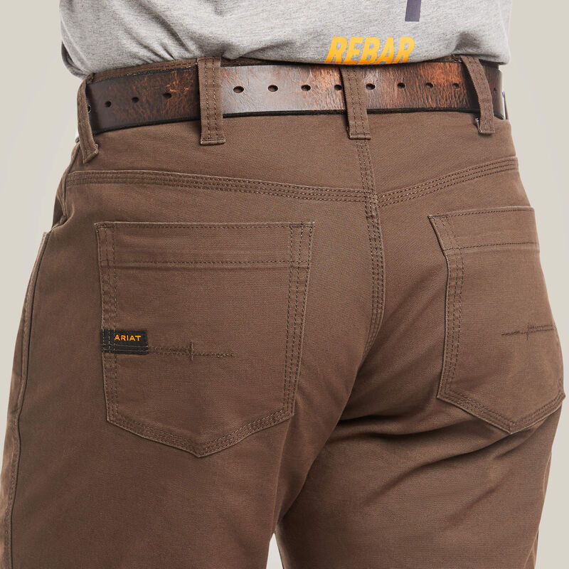 Men's Ariat Rebar M4 Low Rise DuraStretch Made Tough Stackable Straight Leg Pant: 10034622