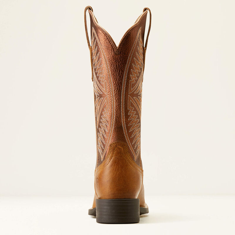 WOMENS ARIAT Round Up Ruidoso PEARL/BURNISHED CHESTNUT: 10051066