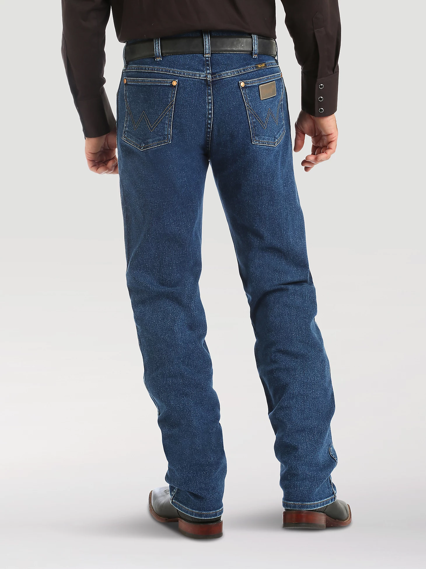 WRANGLER® COWBOY CUT® ORIGINAL FIT ACTIVE FLEX JEANS IN STONEWASH : 13MAFGK